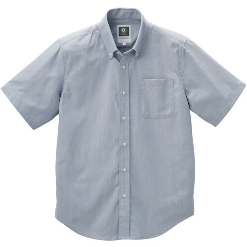 クロダルマ 半袖シャツ(ボタンダウン) グレー L