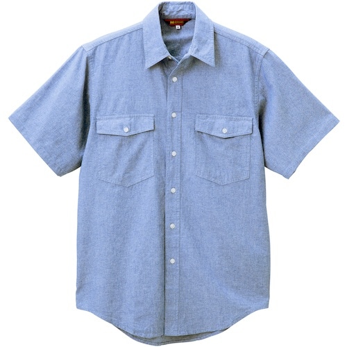 クロダルマ 半袖シャツ ブルー 4L