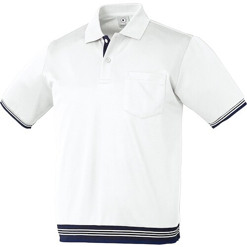 クロダルマ 半袖ポロシャツ(リブ付) ホワイト 5