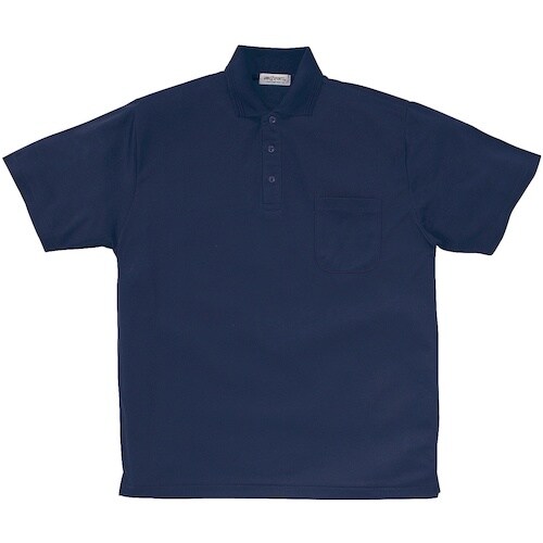 クロダルマ 半袖ポロシャツ(脇スリット) ネイビー