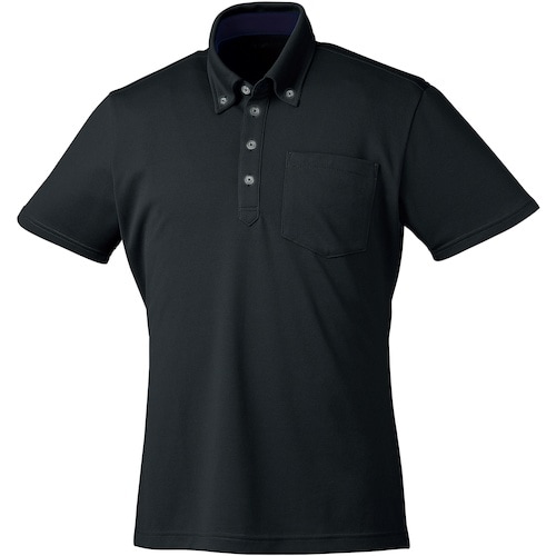 クロダルマ 半袖ポロシャツ(ボタンダウン) ブラッ