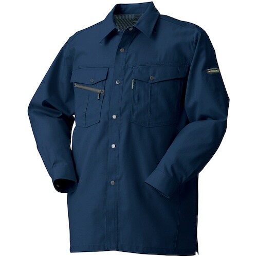 クロダルマ 長袖シャツ(脇スリット) ネイビー 5