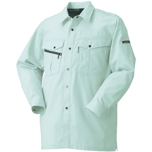 クロダルマ 長袖シャツ(脇スリット) パウダーブル