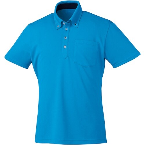 クロダルマ 半袖ポロシャツ(ボタンダウン) ブルー