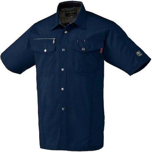 クロダルマ 半袖シャツ ネイビー 3L