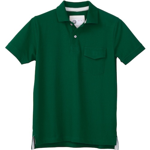 クロダルマ 半袖ポロシャツ(脇スリット) グリーン