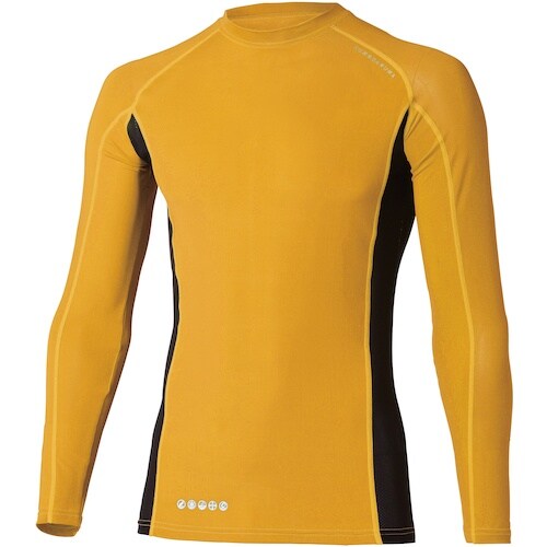 クロダルマ 長袖アンダーレイヤー マスタード 3L