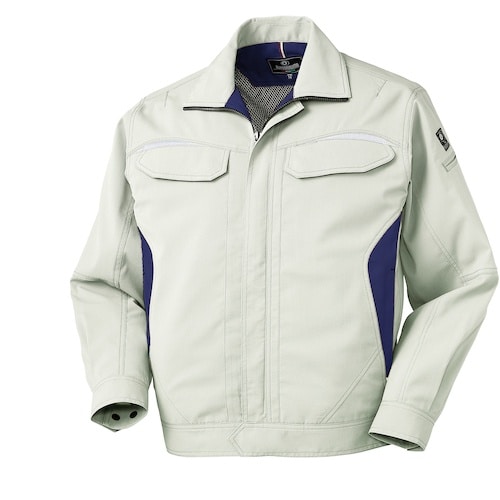 クロダルマ 長袖ジャンパー シルバー 4L