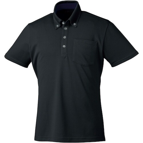 クロダルマ 半袖ポロシャツ(ボタンダウン) ブラッ