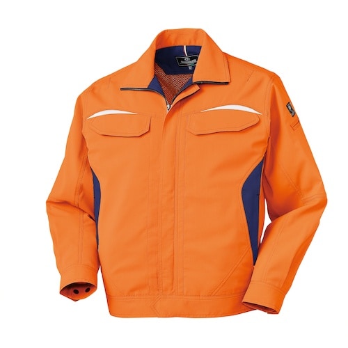 クロダルマ 長袖ジャンパー オレンジ 3L