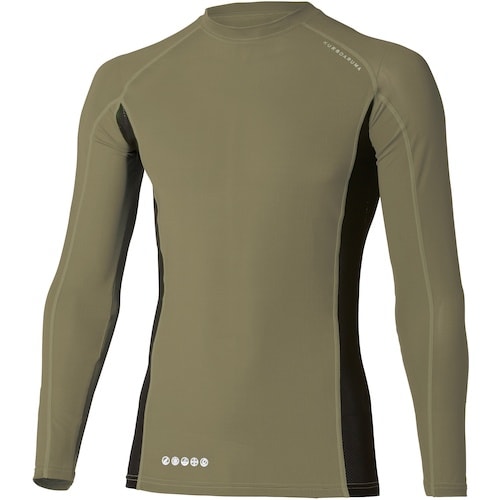 クロダルマ 長袖アンダーレイヤー アーミーグリーン