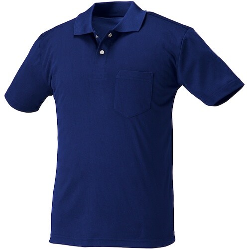 クロダルマ 半袖ポロシャツ ブルー L