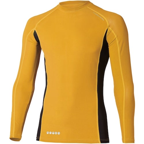 クロダルマ 長袖アンダーレイヤー マスタード L