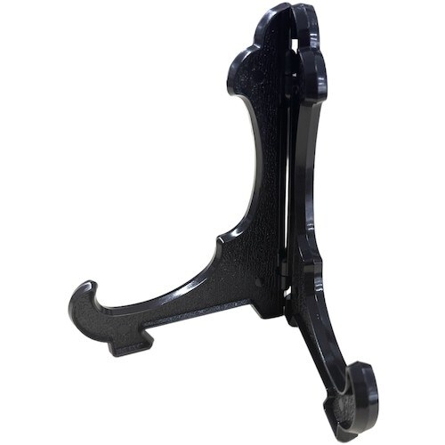 福井金属工芸 皿立て 4号 プラスチック 黒 65