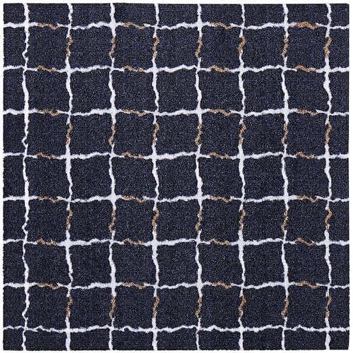 萩原 デザイン タイルカーペット 6枚組 チェッ