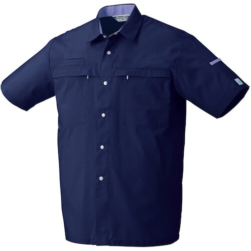 クロダルマ 半袖シャツ ネイビー EL