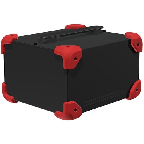 タカチ コーナーガード付ケース ブラック/レッド