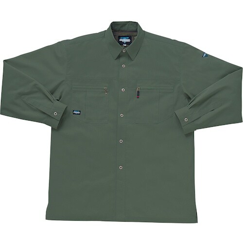 クロダルマ 長袖シャツ グリーン LL