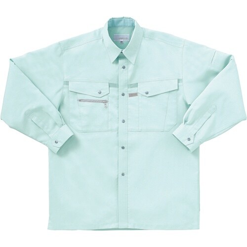 クロダルマ 長袖シャツ ミントブルー 5L
