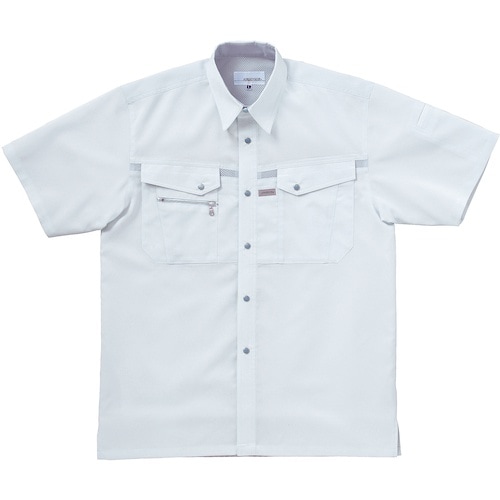 クロダルマ 半袖シャツ シルバーグレー 4L