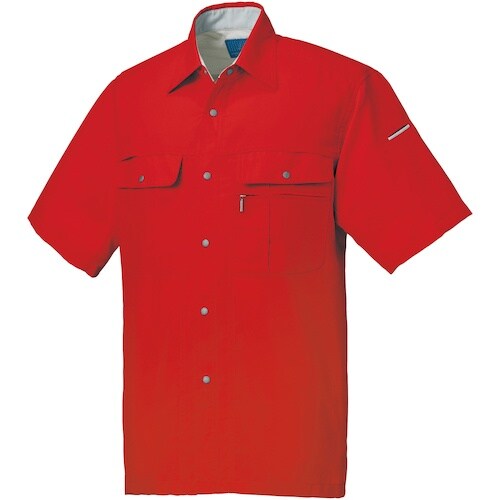 クロダルマ 半袖シャツ レッド 4L