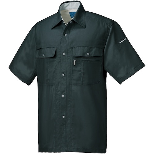 クロダルマ 半袖シャツ チャコールグレー EL