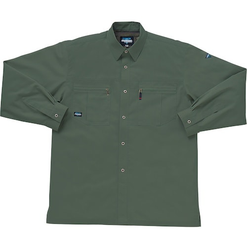 クロダルマ 長袖シャツ グリーン 4L