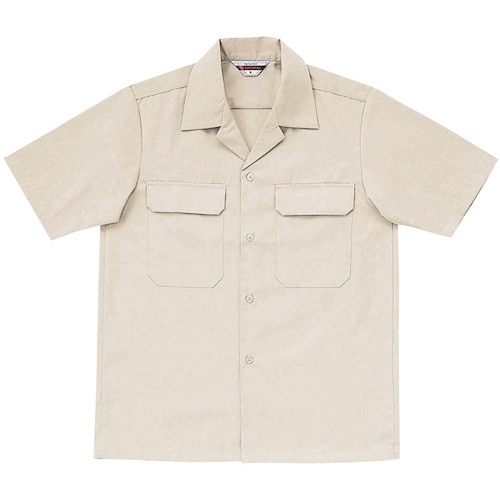 クロダルマ 半袖開衿シャツ アイボリー S