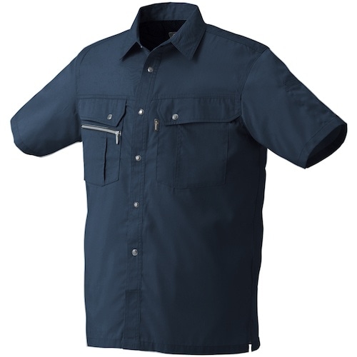 クロダルマ 半袖シャツ(脇スリット) ネイビー 5