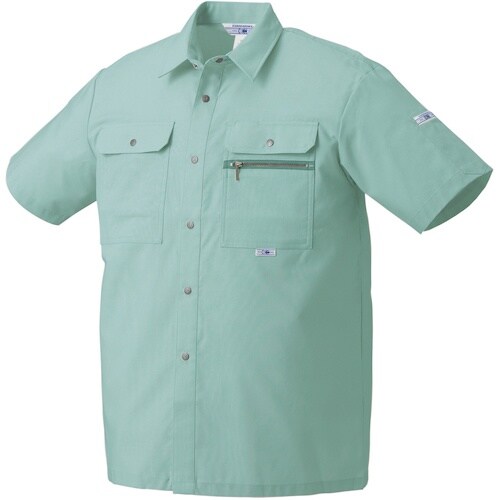 クロダルマ 半袖シャツ ライトアクアグリー L