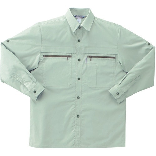 クロダルマ 長袖シャツ エッグシェルグリ 4L