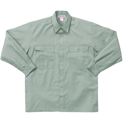 クロダルマ 長袖シャツ スモークグリーン EL