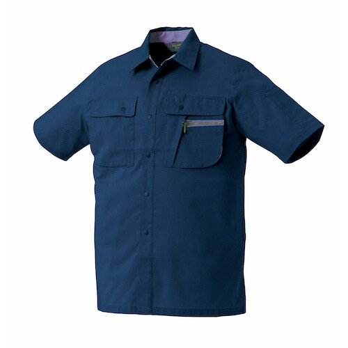 クロダルマ 半袖シャツ ネイビー LL