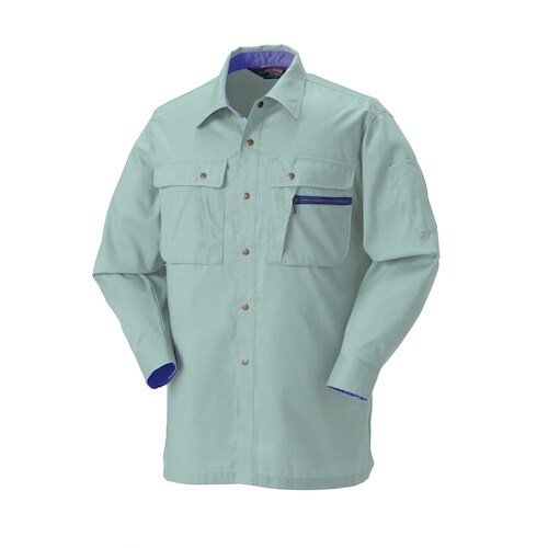 クロダルマ 長袖シャツ スモークグリン LL