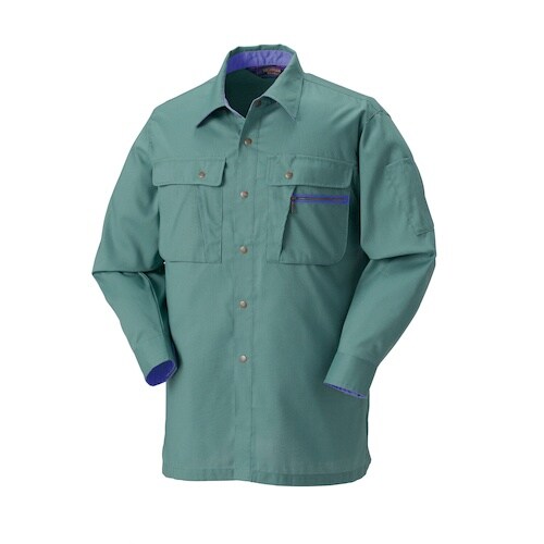 クロダルマ 長袖シャツ パウダーグリン EL