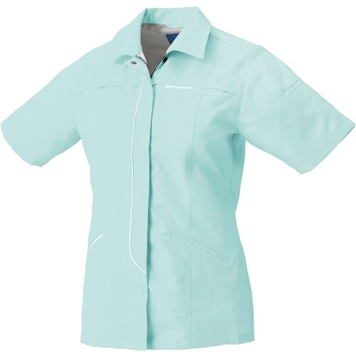 クロダルマ レディース半袖スモック パウダーグリー