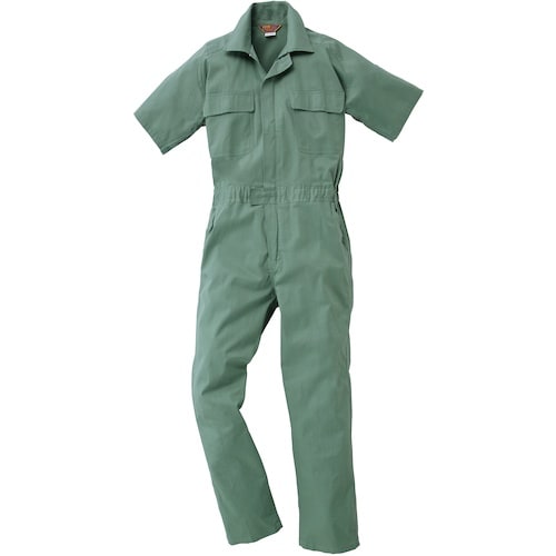 クロダルマ 半袖ツナギ服 グリーン 4L