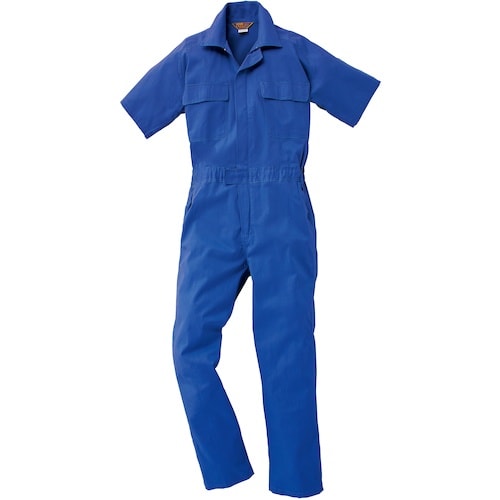 クロダルマ 半袖ツナギ服 ブルー 4L