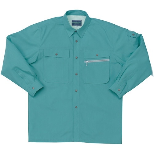 クロダルマ 長袖シャツ グリーン 4L