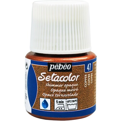 Pebeo 布用水性アクリル絵具セタカラーシマー