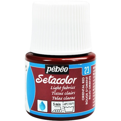 Pebeo 布用水性アクリル絵具セタカラー透明色