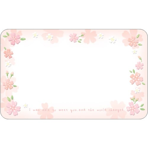 ササガワ メッセージカード Fカード100 チェリ