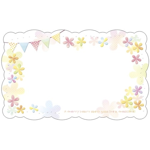 ササガワ メッセージカード Fカード100 カラフ