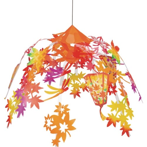 ササガワ 店飾 店飾 紅葉ぼんぼりドロップセンター