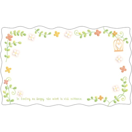 ササガワ メッセージカード Fカード100 グリー