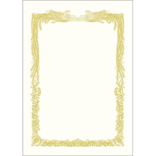 ササガワ 賞状用紙 金箔賞状用紙 B4判 横書用