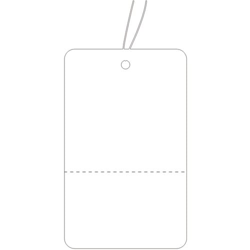 ササガワ 提札 大 白無地 ミシン目入 18001
