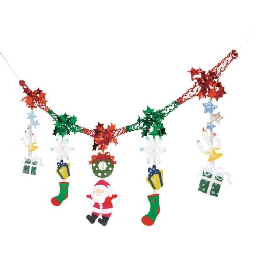 ササガワ 店飾 プレゼントサンタネットガーランド