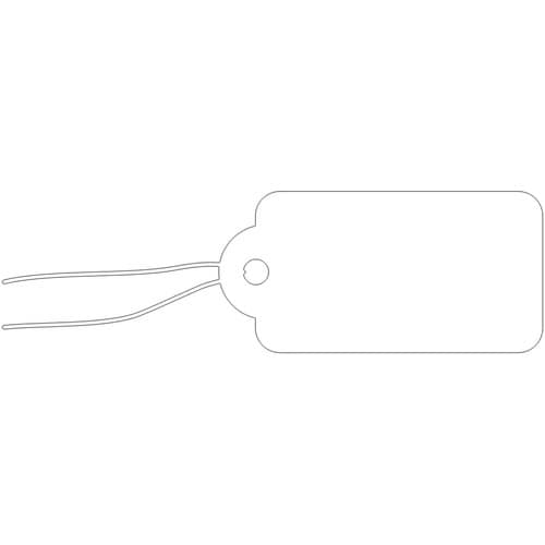 ササガワ 提札 長型 小物用 白無地 180010