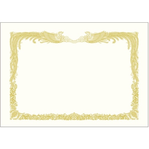 ササガワ 賞状用紙 金箔賞状用紙 A4判 縦書用